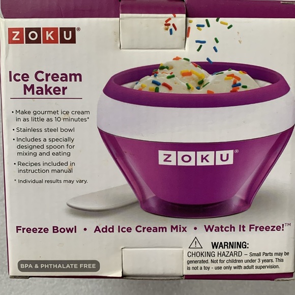Zoku Purple Ice Cream Maker - Picture 2 of 3